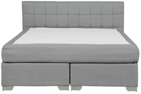 Luxusná kontinentálna posteľ v elegantnej sivej 140x200 cm ADMIRAL Beliani