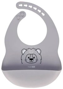 Silikonový bryndák FreeON - šedý