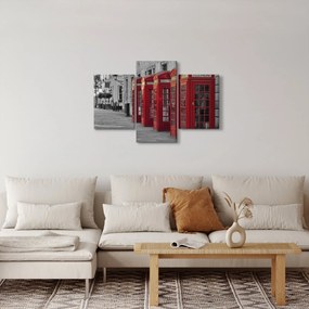 Obraz - Londýnske telefónne búdky (90x60 cm)