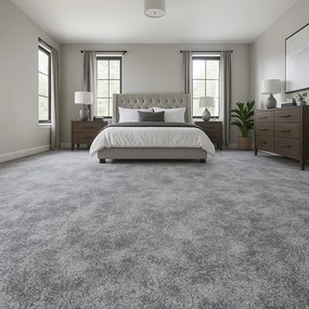 Spoltex, Metrážny koberec Milano 95 šedý, na mieru, šíře 4m, šedá, filc, detská izba