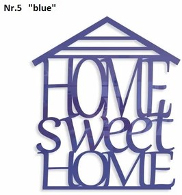 Home sweet home dekoračný nápis na stenu čierna