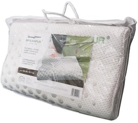 DREAMPUR Anatomický vankúš z latexovej peny DREAMPUR® grey dots profilovaný - 40x60 cm