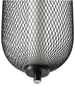 LED závesné svietidlo na lanku PUMA LED/10W/230V pr. 15 cm čierne