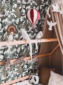 Dekoračný lietajúci balón bordová – dekorácia do detskej izby M-33cm x 20cm