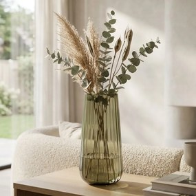 SKLENENÁ VÁZA RONA DECO FADE EMERALD 25CM