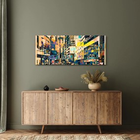 Obraz maľované abstrakcie (120x50 cm)