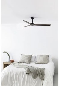 FARO 33809WT - Stropný ventilátor HEYWOOD L drevo/čierny pr. 132 cm WT + DO