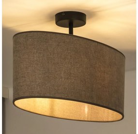 Duolla - Prisadený luster OVAL 1xE27/15W/230V hnedá