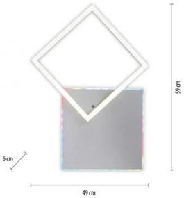 JUST LIGHT. 11327-95-LED RGBW Stmievateľné stropné svietidlo RENDA LED/31W/230V+DO