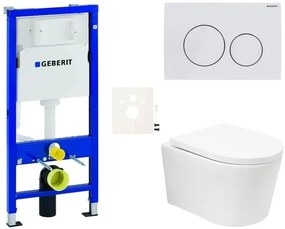 Závesný wc set SAT BREVIS do ľahkých stien / predstenová vírové splachování SIKOGESBRTORD20