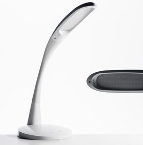 Stolná LED lampa Soleto, biela