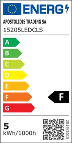 ACA Lighting LED stolný lampička s vypínačom a klipom BAZ 5W/230V/4000K/340Lm/120°/IP20, modrá