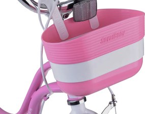 RoyalBaby detský bicykel 14 palcov Little Swan s košíkom a bočnými kolieskami RB14-18 ružový