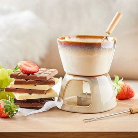 AU CHOCOLAT Mini-fondue na čokoládu s reaktívnou glazúrou
