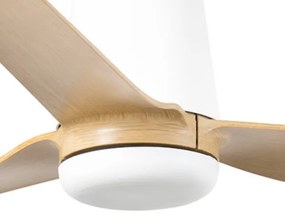 FARO 33829WT - Stropný ventilátor PUNT TUB M hnedá/biela pr. 132 cm WT + DO