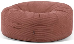 Menčestrový sedací vak v tehlovej farbe Roll 135 – SLOWDOWN