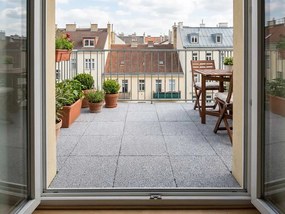 Gumová trávniková dlaždica ASLON 40 x 40 cm, Stone Grey