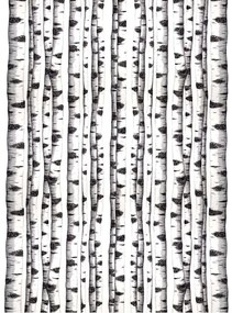 Akustický záves SKOGSBRYN, 1400x2200 mm, les