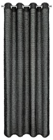 ZÁVES NA KRÚŽKOCH EVA MINGE TIFFANY 135X250 CM ČIERNA