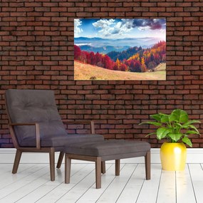 Obraz farebné jesenné krajiny (90x60 cm)