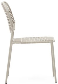 Béžová kovová záhradná stolička Talaier – Kave Home