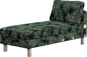 Poťah ležadlo Karlstad, krátky farba produktu zelená látka zamatová, vzorované