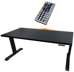 Písací Stôl Low Elektr. Čierna 136x66x2,8 Model 1