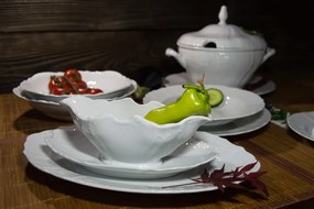 Thun obedová súprava  Bernadotte biela 26-dielná