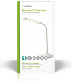 Nedis LTLG3M1WT4 - LED stmievateľná stolná lampa LED/6W/5V 2200 mAh biela