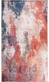 Červeno-modrý prateľný koberec behúň 200x80 cm - Vitaus