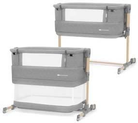 KINDERKRAFT - Detská postieľka NESTE GROW svetlošedá