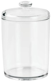 Transparentná úložná dóza iDesign Canister, ⌀ 7,4 cm