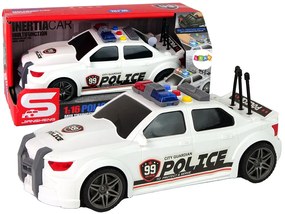 LEAN TOYS Policajné športové auto 1:16 - biela