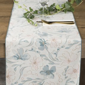 BEHÚŇ NA STÔL INES10 40X180 CM KVETY