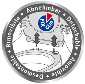 Záchodová doska s automatickým zatváraním 36,5 x 45 cm Corbara – Wenko