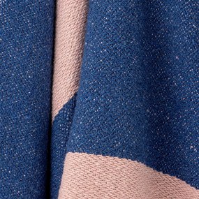 Modro-ružová deka 130x160 cm Cadeo – Bloomingville