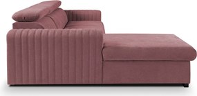 Rohová sedačka Sansa, staroružová látka, ľavý roh