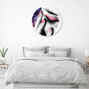 Gario Hodiny na stenu Ružový make-up Rozmery: 60 x 60 cm