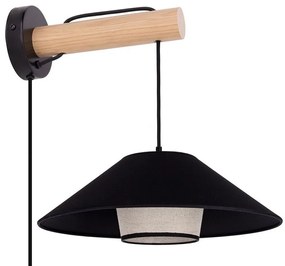 Spot-Light 8932174 - Nástenné svietidlo AMIGO 1xE27/25W/230V dub