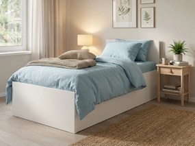 Posteľ SOFIA 80 x 200 cm, biela Rošt: S lamelovým roštom, Matrac: Matrac COCO MAXI 20 cm