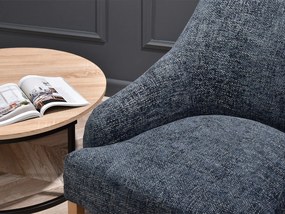 Relaxačné kreslo Roseile (sivá + dub). Akcia -20%. Vlastná spoľahlivá doprava až k Vám domov. 1136276
