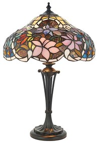 Endon 64327 - Stolová lampa Tiffany SULLIVAN 2xE14/40W/230V pr. 30 cm