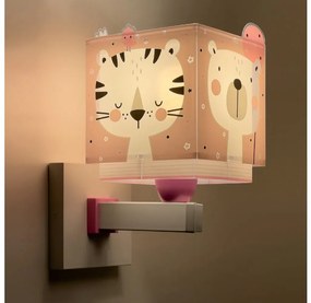 Dalber 63119S - Detské nástenné svietidlo JUNGLE 1xE27/15W/230V ružová
