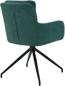 Jedálenská stolička Somers - látka - zelená