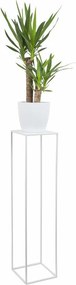 STOJAN NA KVETINÁČ SIMPLE 100X24X24 CM BIELA