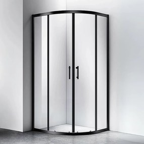 Murcia čierny sprchový kút 100x100, 190cm, 6mm, NANO