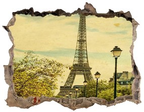 Fototapeta díra na zeď 3D Eiffelova veža v paríži nd-k-75231588