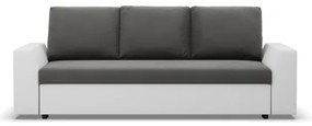 Trojmiestna rozkladacia sedačka LUGO tmavosivá / biela