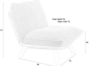 Svetlohnedé kreslo Lazy Sack – Zuiver