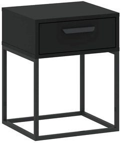Nočný stolík 1S nízky-40 čierna